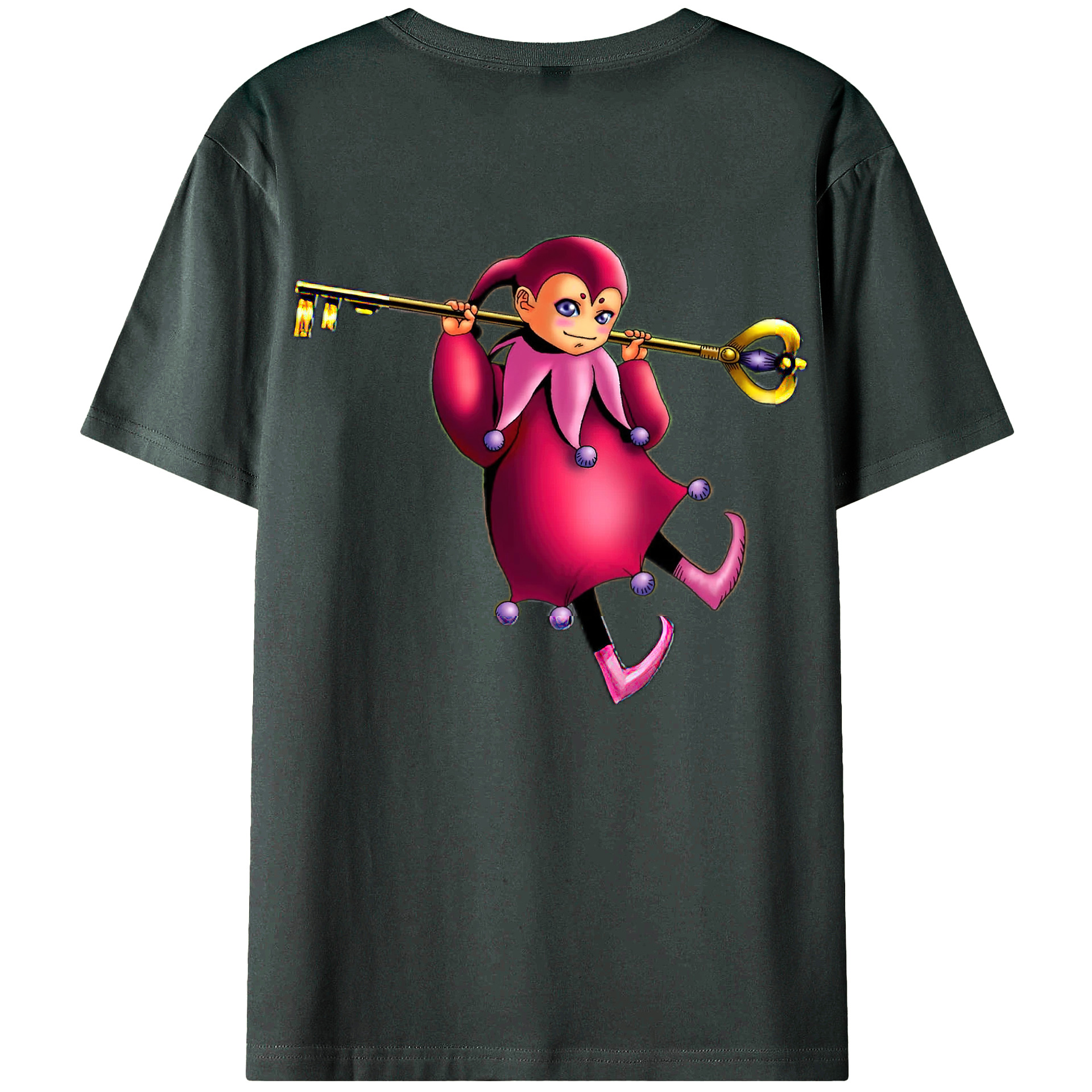 （画像用） 遊☆戯☆王 Yu-Gi-Oh! 綿100％ メンズ半袖Tシャツ（バックプリント） 通気性